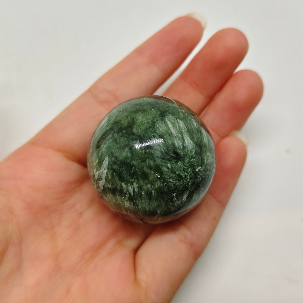 seraphinite sphere ornaments healing 56.7g