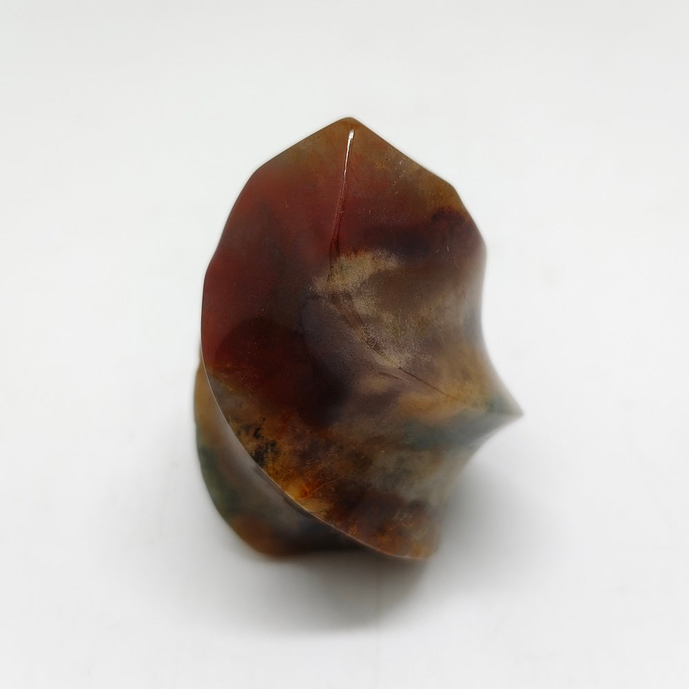 mossagate torch carving ornaments healing 94.2g
