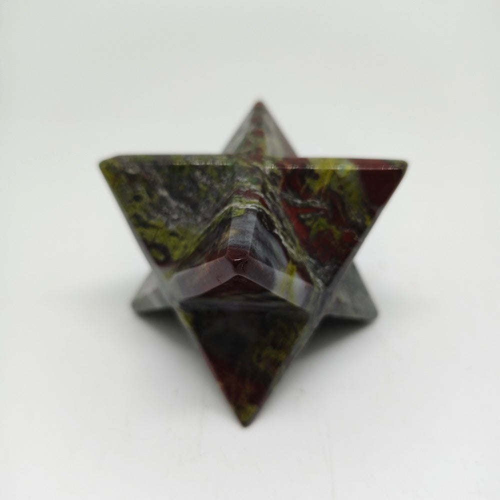 dragon blood stone hexagram carving ornaments healing 248g