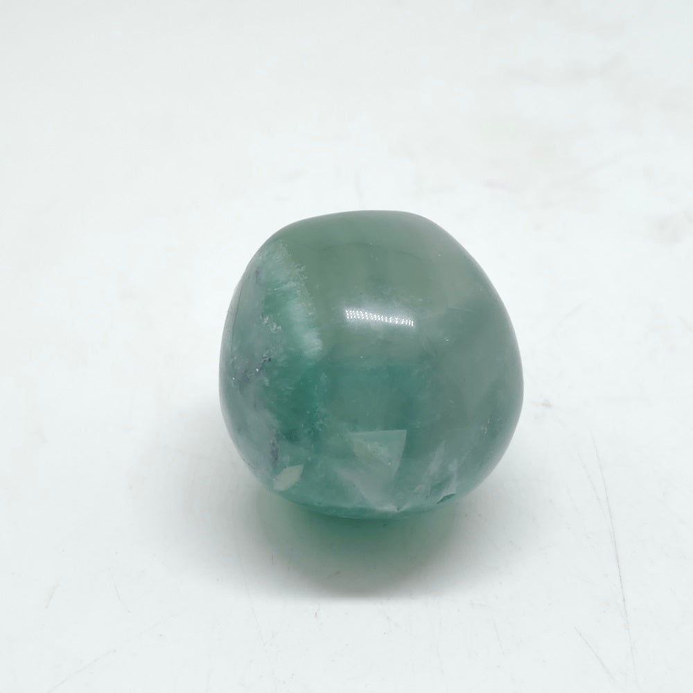 green fluorite skull carving ornaments healing 78g