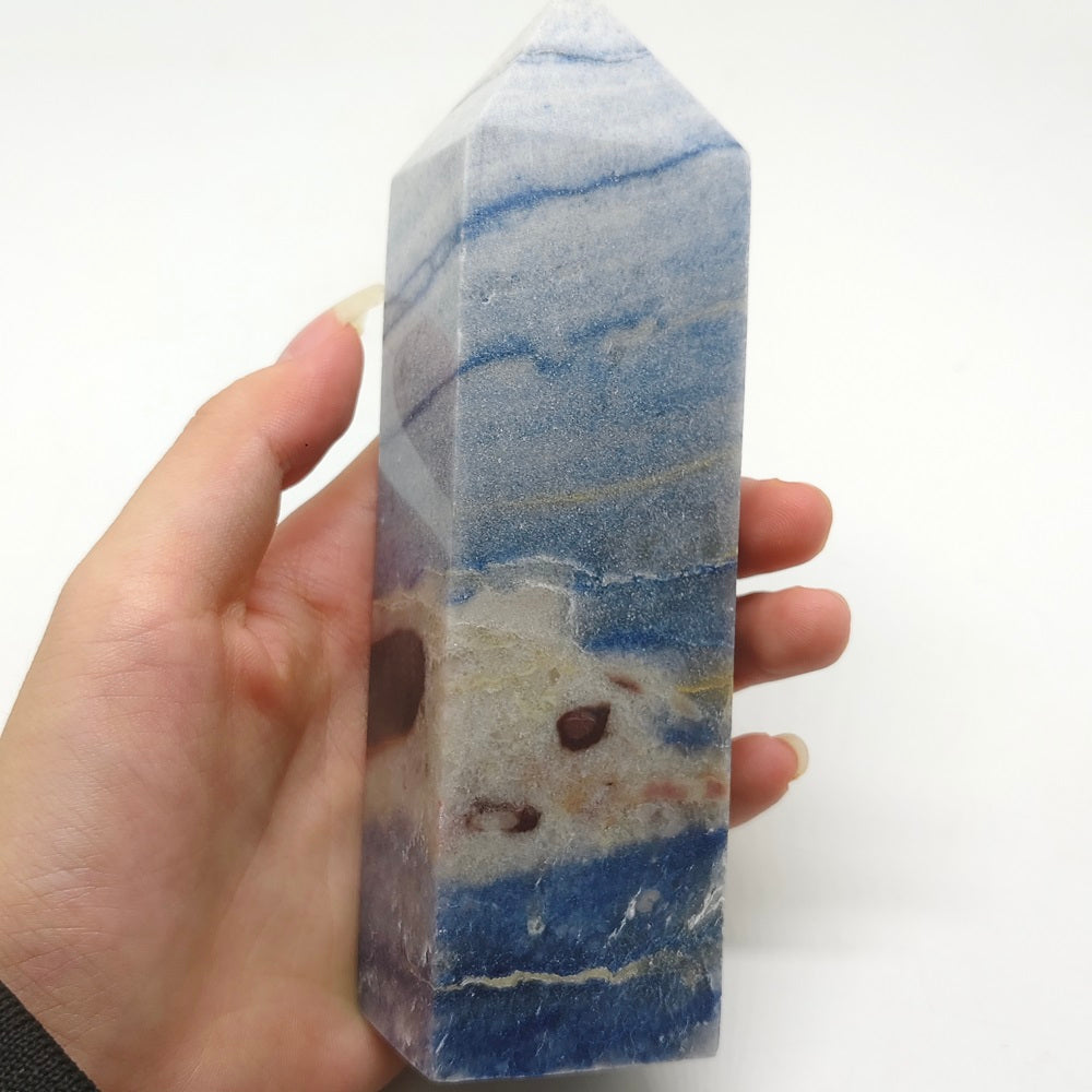 blue aventurine tower ornaments healing 384.5g