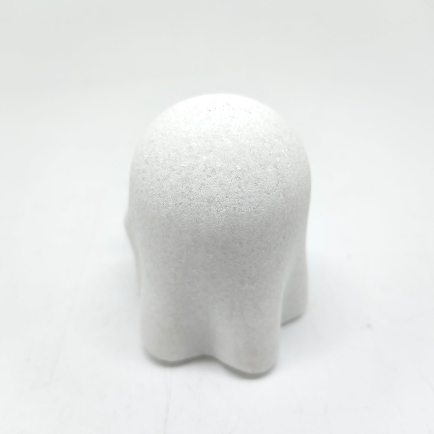 white marble ghost carving ornaments healing 213.3g