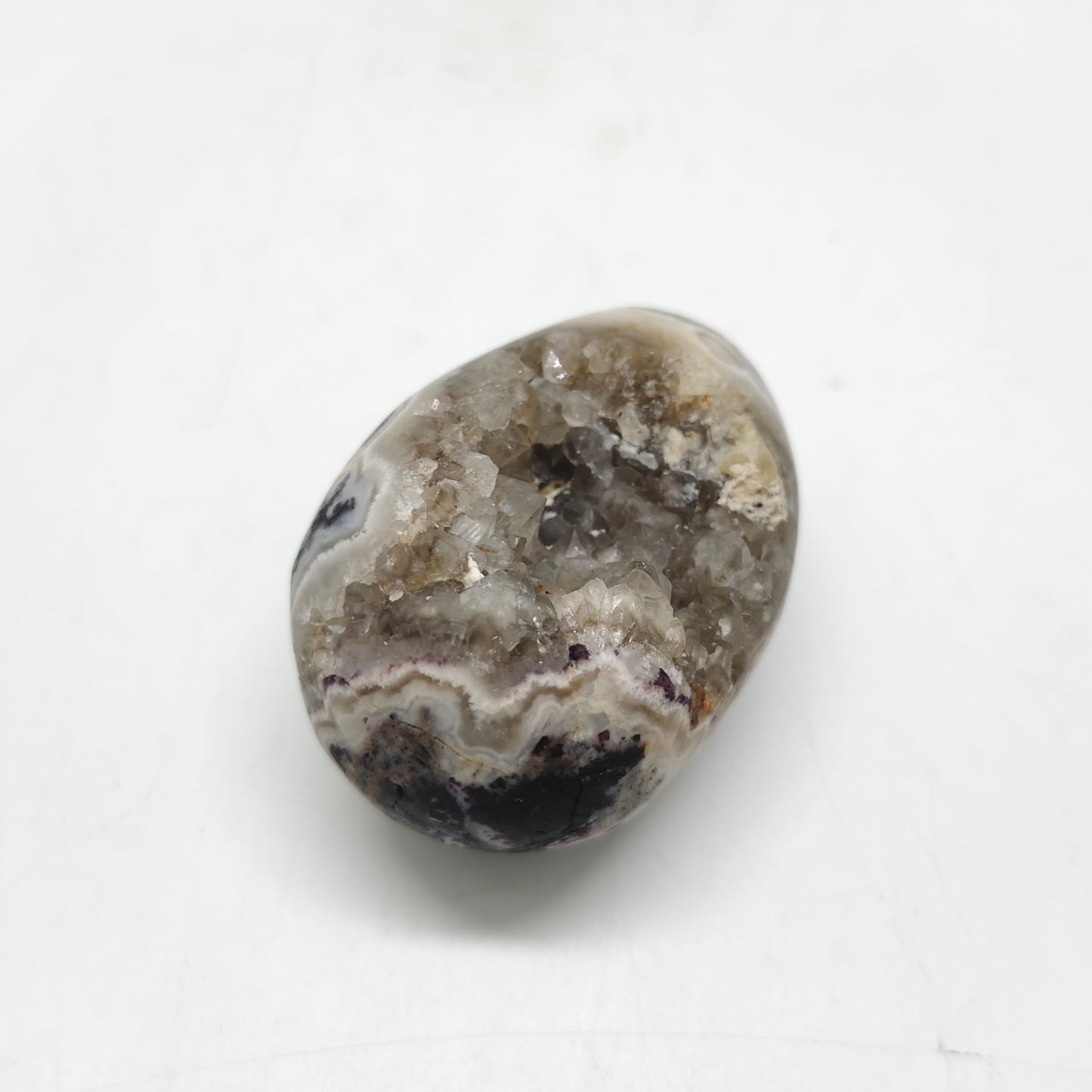 purple sphalerite egg carving ornaments healing 170.8g