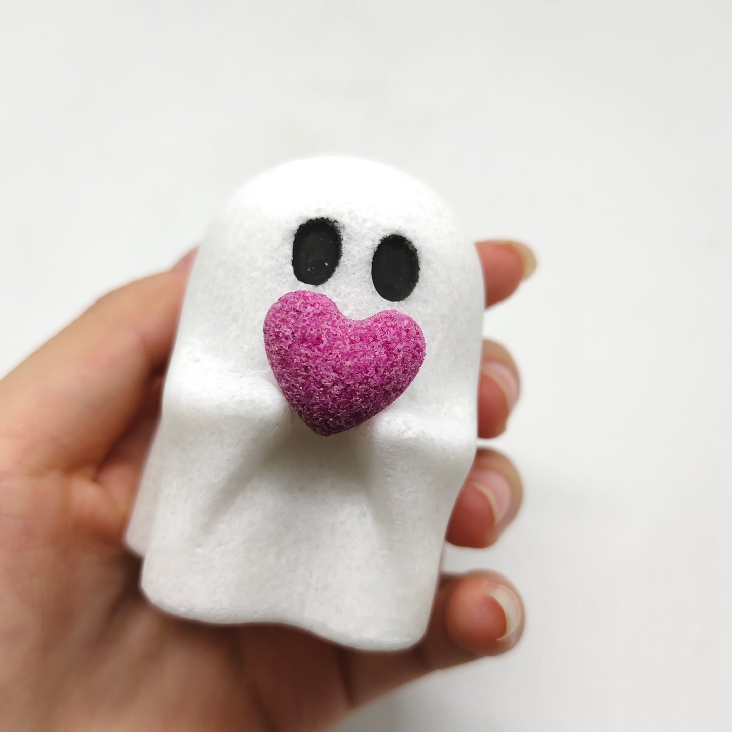 white marble ghost carving ornaments healing 213.7g