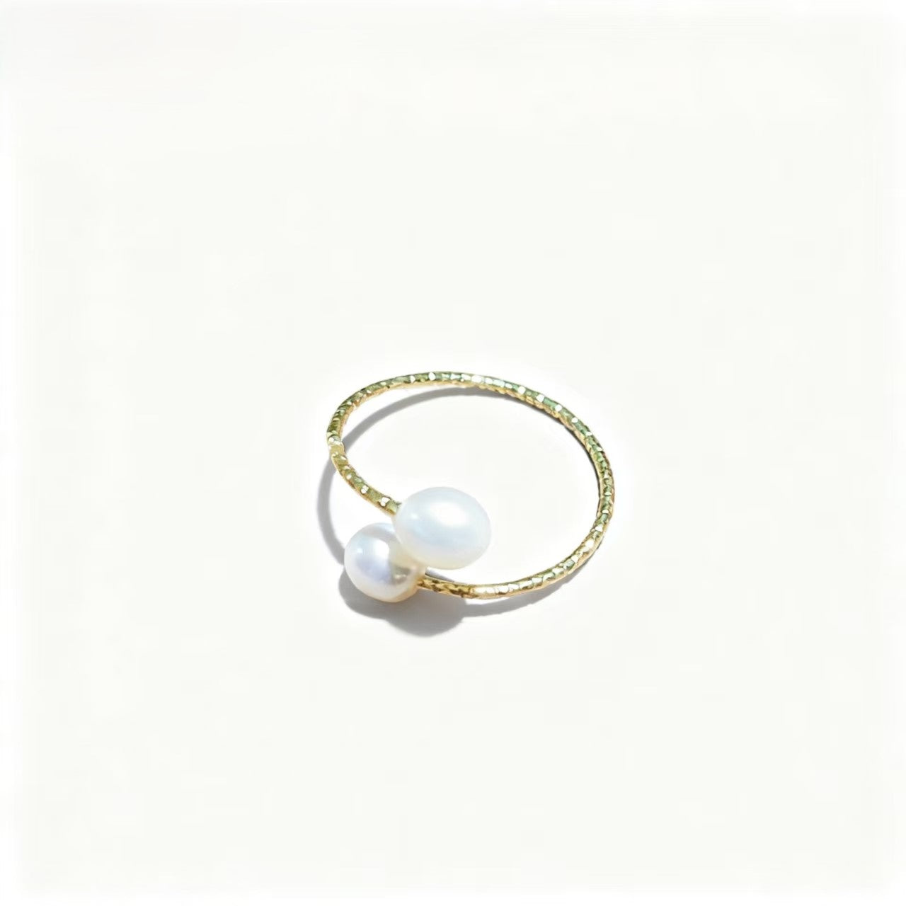 Hot Sale Natural Freshwater Rice Pearl Metal Open Ring All-matched Female Rings Fashion Women Jewelry