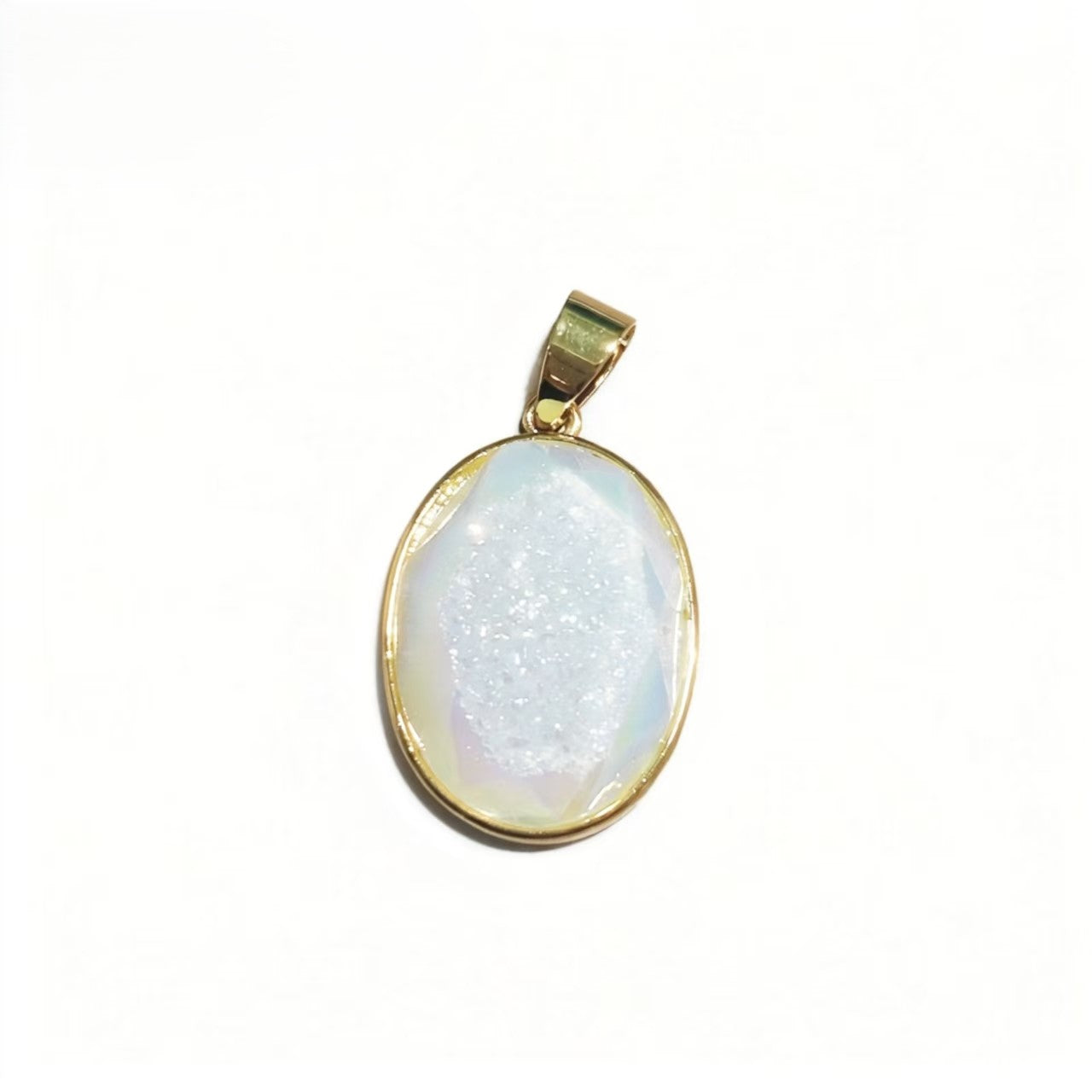 Healing Crystal Oval Pendants, Multi-Stone Gemstone Charms for Necklaces & Bracelets