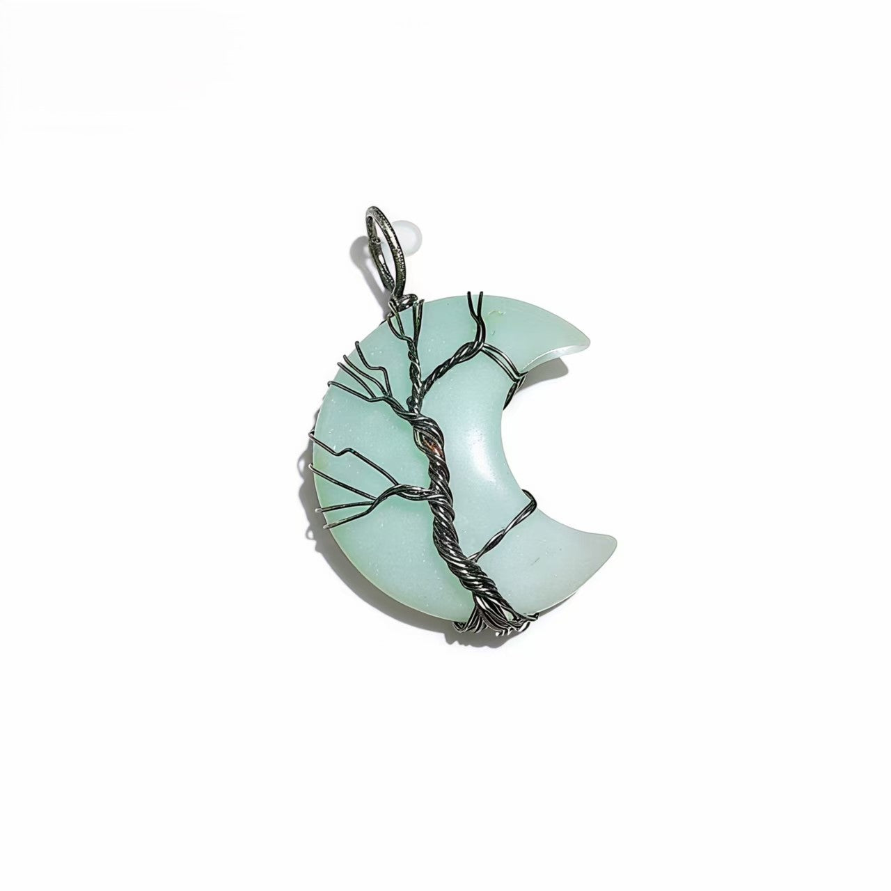 Pendants Crystal Chip Resin Wire Wrap Tree of Life Moon Charms for Jewelry Making DIY Necklace Earring