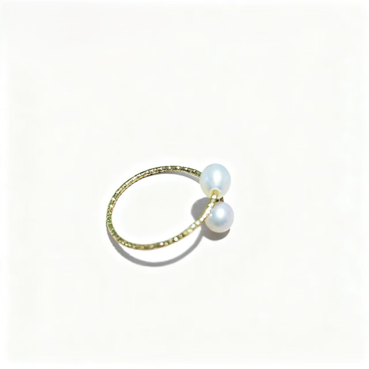 Hot Sale Natural Freshwater Rice Pearl Metal Open Ring All-matched Female Rings Fashion Women Jewelry