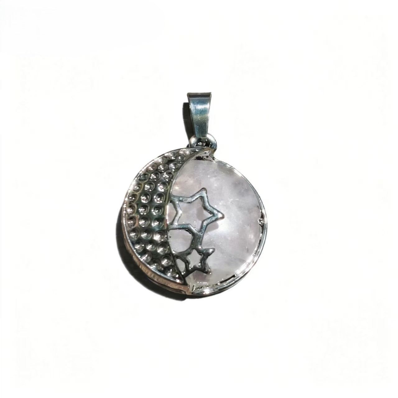 Crystal Star Moon Copper Metal Hollow Disa Bead Pendants Gifts