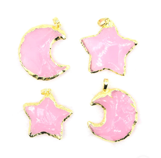 Mozambique powder crystal pendant