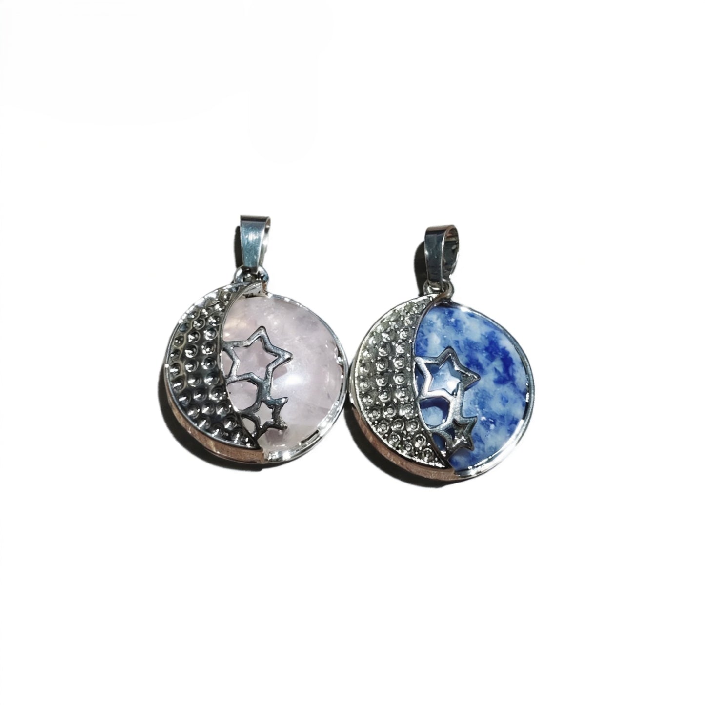 Crystal Star Moon Copper Metal Hollow Disa Bead Pendants Gifts