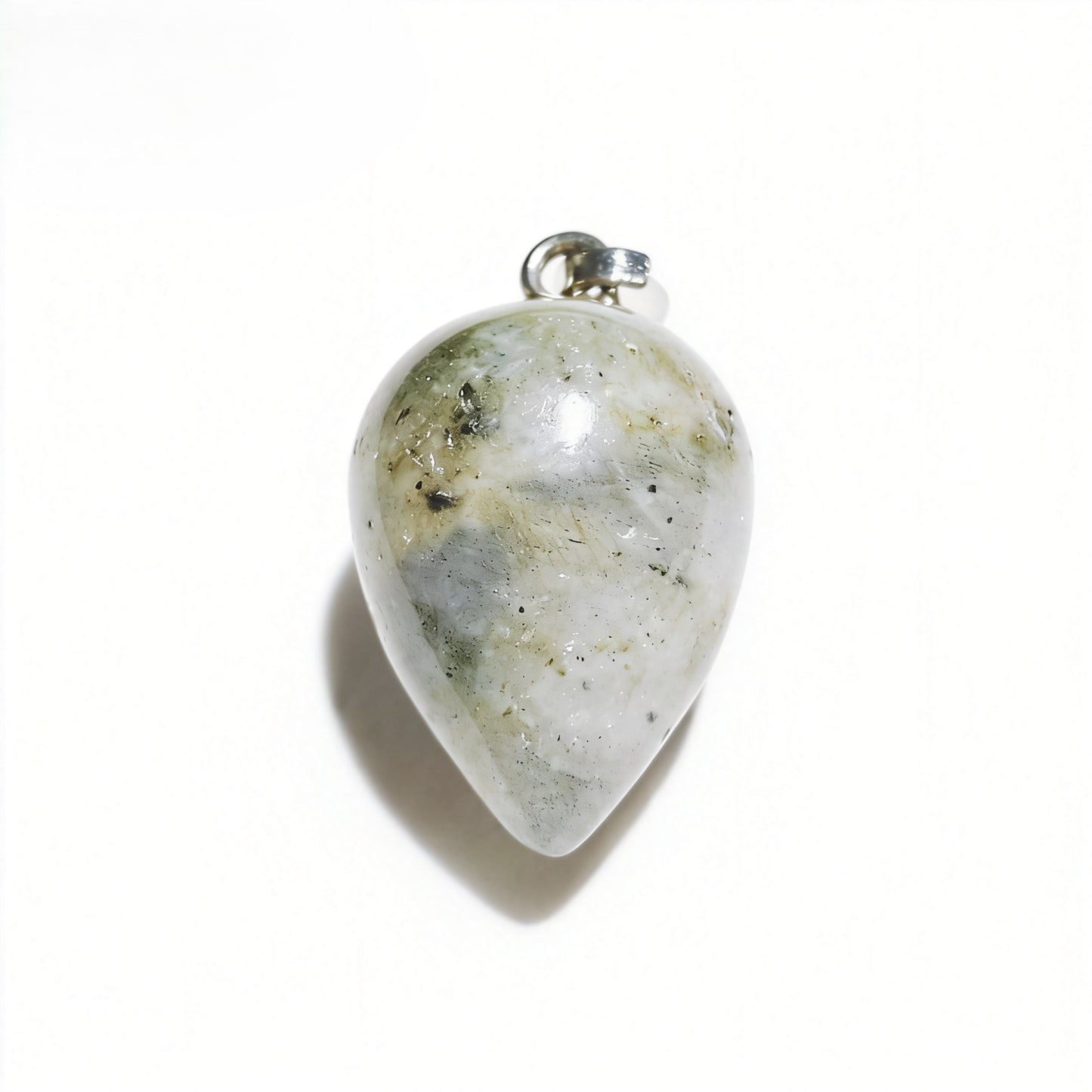 Natural Crystal Water Drop Pendant, Assorted Gemstone Crescent Charms for Jewelry Making