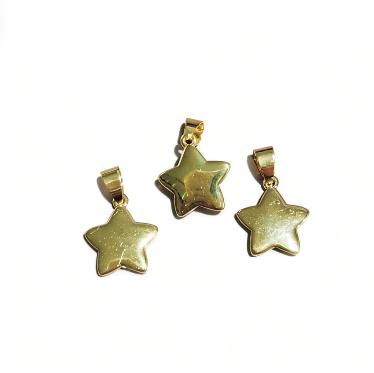 Starlight Pendants ✨ Golden for luck, Mother of Pearl for calm