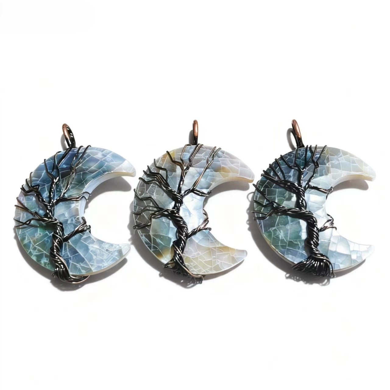 Grey Shell Pendants Design Necklace Personalized For Women Party Jewelry Gift