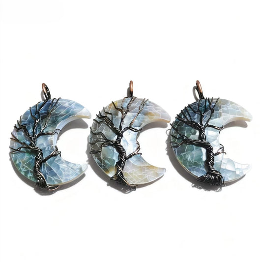 Grey Shell Pendants Design Necklace Personalized For Women Party Jewelry Gift