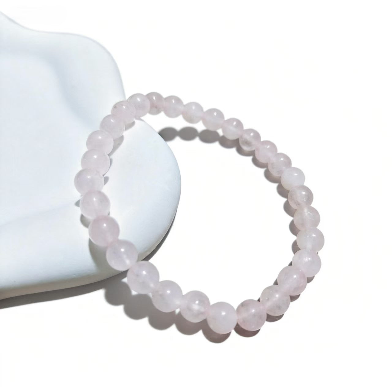 6mm Rose Quartz Bracelet Energy Statement Bracelet Charm  Charm Beaded Couples Bracelets
