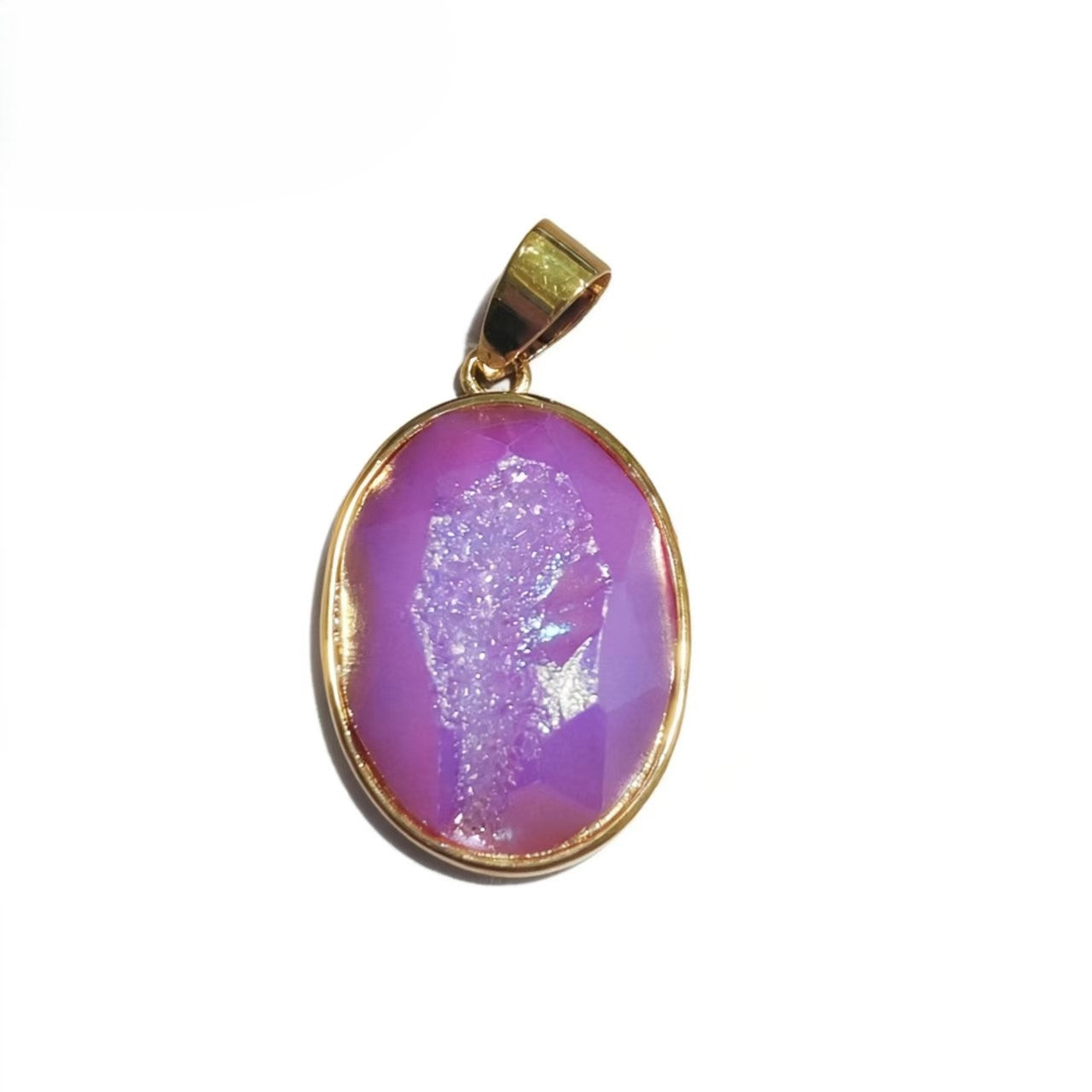 Healing Crystal Oval Pendants, Multi-Stone Gemstone Charms for Necklaces & Bracelets