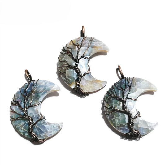 Grey Shell Pendants Design Necklace Personalized For Women Party Jewelry Gift