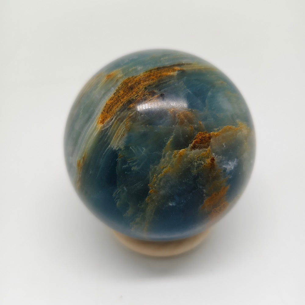 480g natural blue onyx sphere ornaments healing