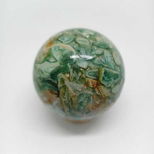 438g natural green quartz sphere ornaments healing