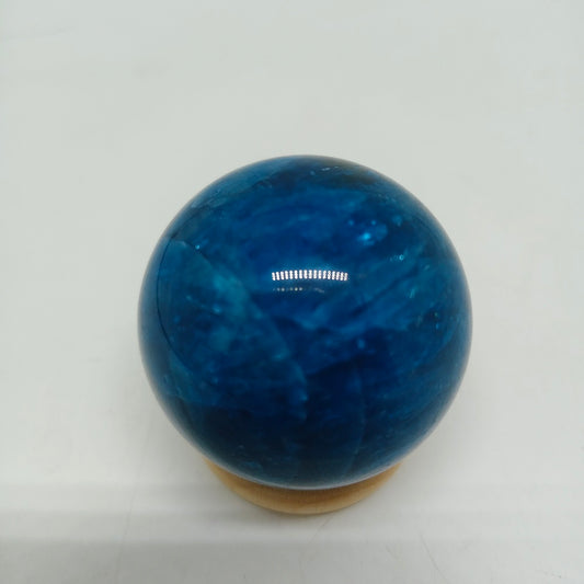 183.2g natural blue apatite sphere ornaments healing