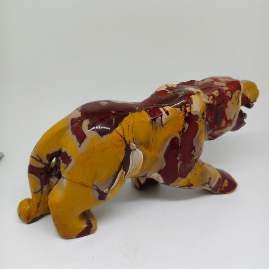 mookaite leopard carving ornaments healing 1.429kg