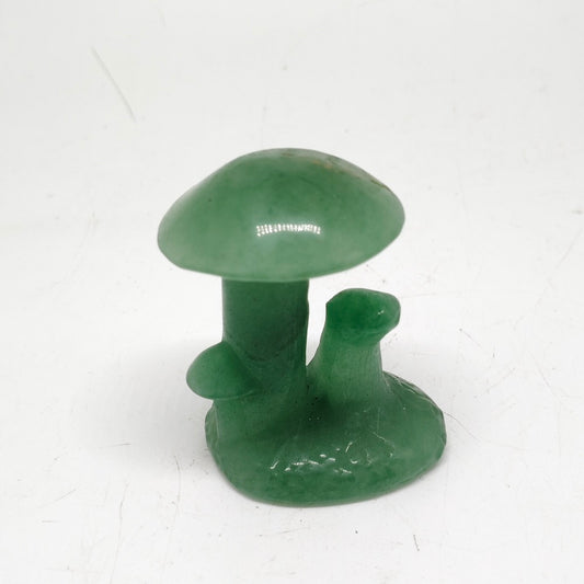 90.1g natural green aventurine mushroom carving ornaments healing