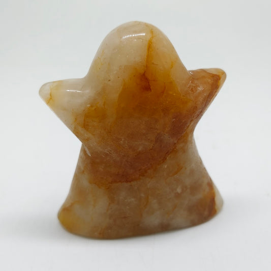 natural golden healer ghost carving ornaments healing 218.9g