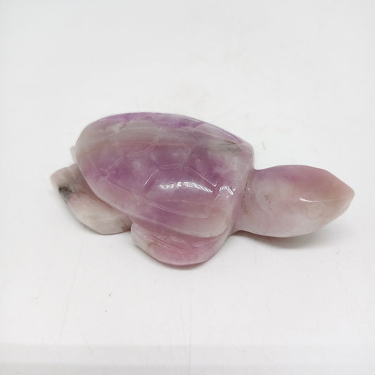 natural kunzite turtle carving ornaments healing 109.9g