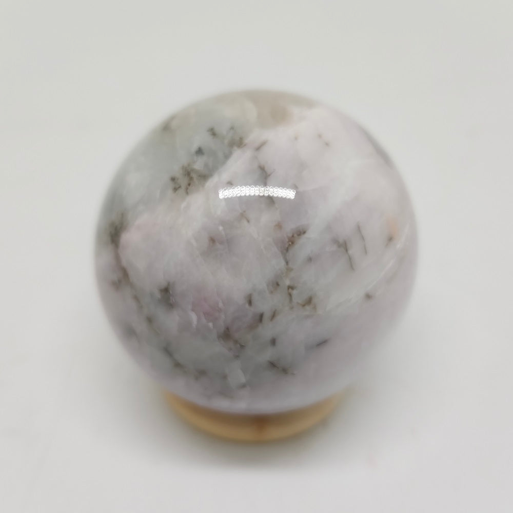 natural kunzite sphere ornaments healing 307g
