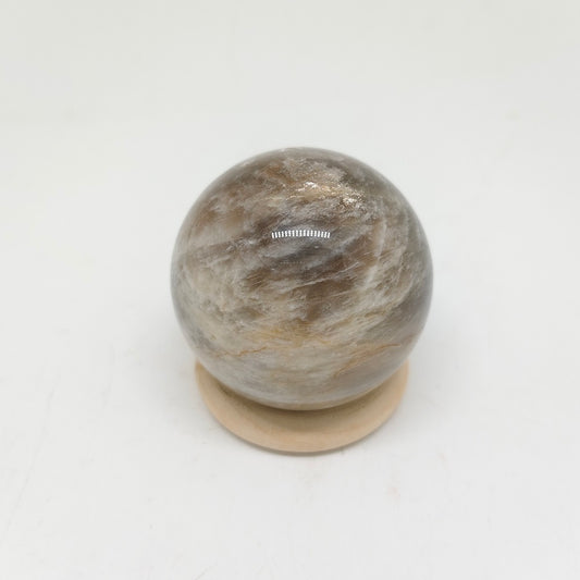 natural moonlight golden sunstone sphere ornaments healing 116.9g