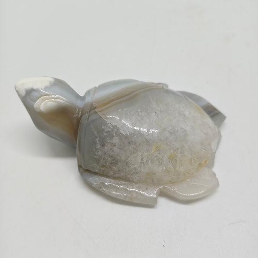 natural agate turtle carving ornaments healing 193.7g