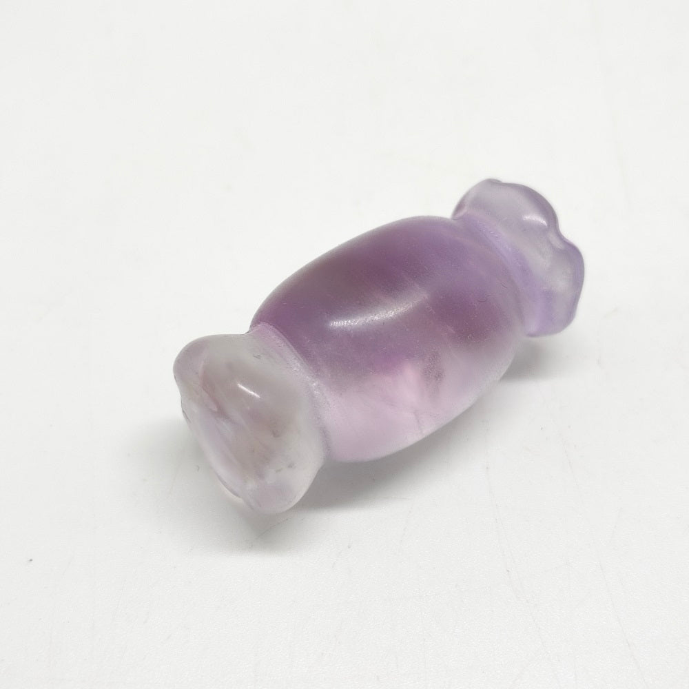 natural purple fluorite candy carving ornaments healing 17.5g