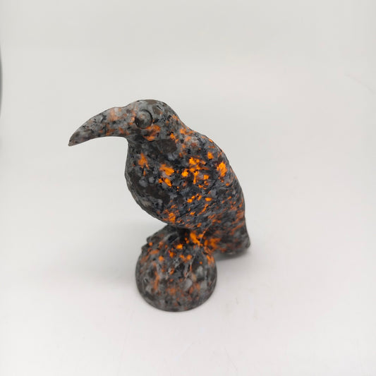 natural yooperlite bird carving ornaments healing 290g