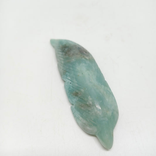 carribean calcite leaves carving ornaments healing 48.7g