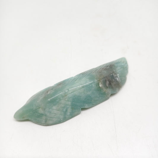 carribean calcite leaves carving ornaments healing 48.7g