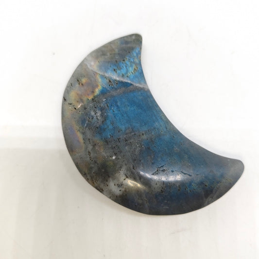labradorite moon carving ornaments healing 95.5g
