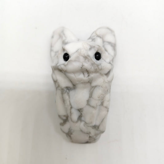 howlite bat carving ornaments healing 118g