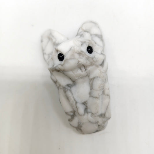 howlite bat carving ornaments healing 118g
