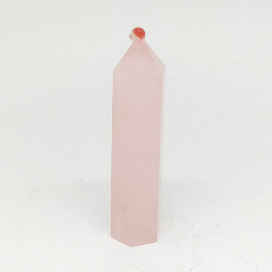 rose quartz tower ornaments healing 70.9g