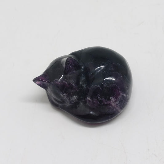amethyst cat carving ornaments healing 43.9g