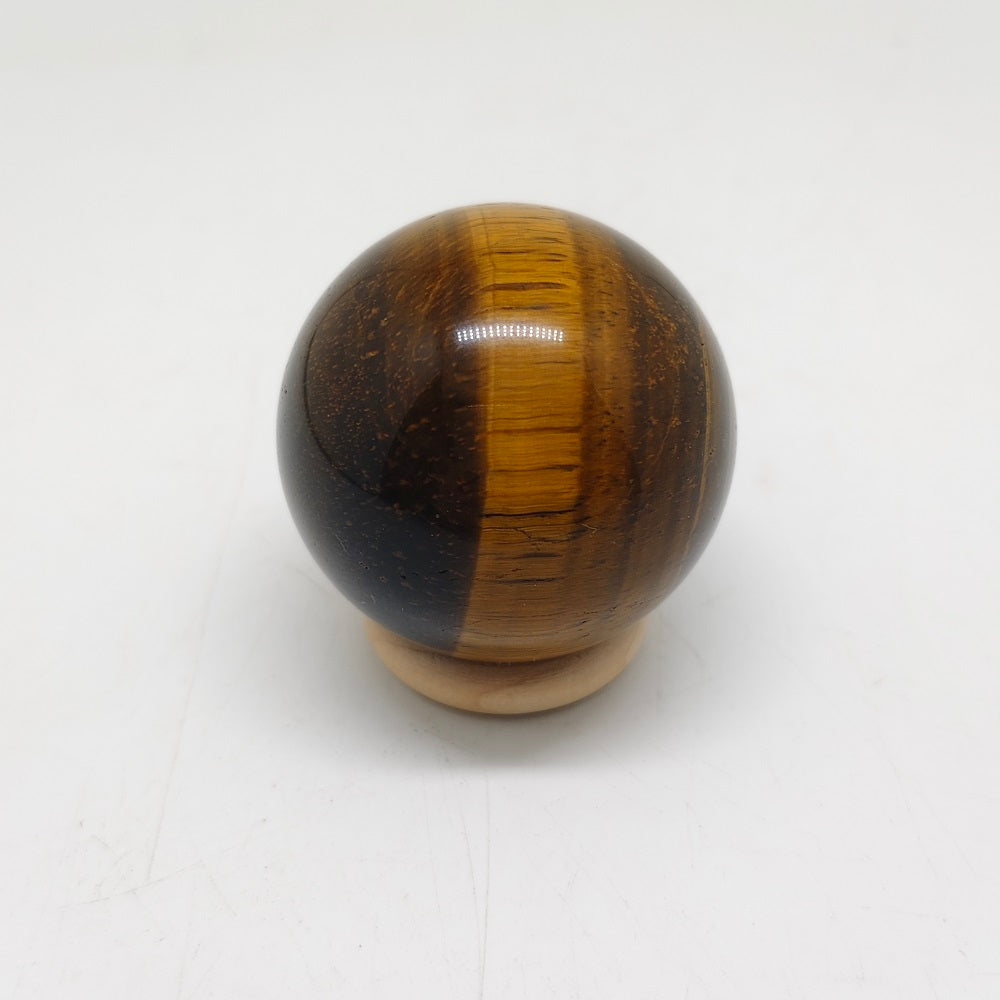 tiger eye sphere carving ornaments healing 105g