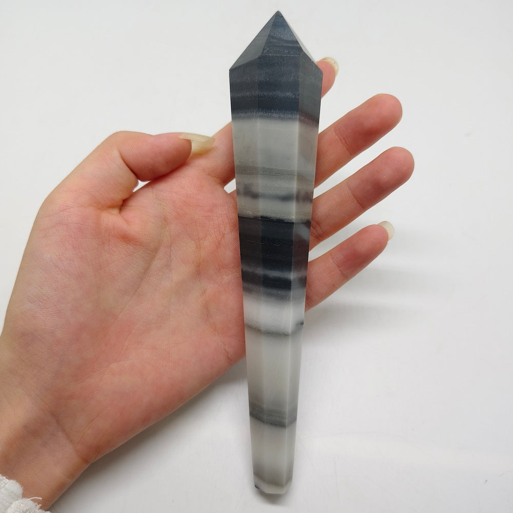Taiji stone tower ornaments healing 122.8g
