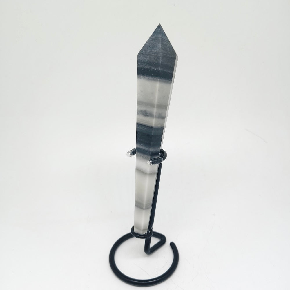 Taiji stone tower ornaments healing 122.8g