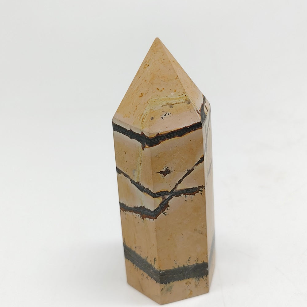 picture jasper tower carving ornaments healing 99g