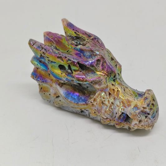 sphalerite dragon head carving ornaments healing 181g