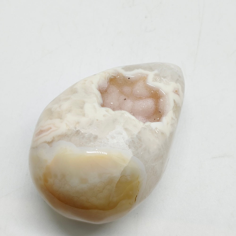 agate geode carving ornaments healing 139.3g