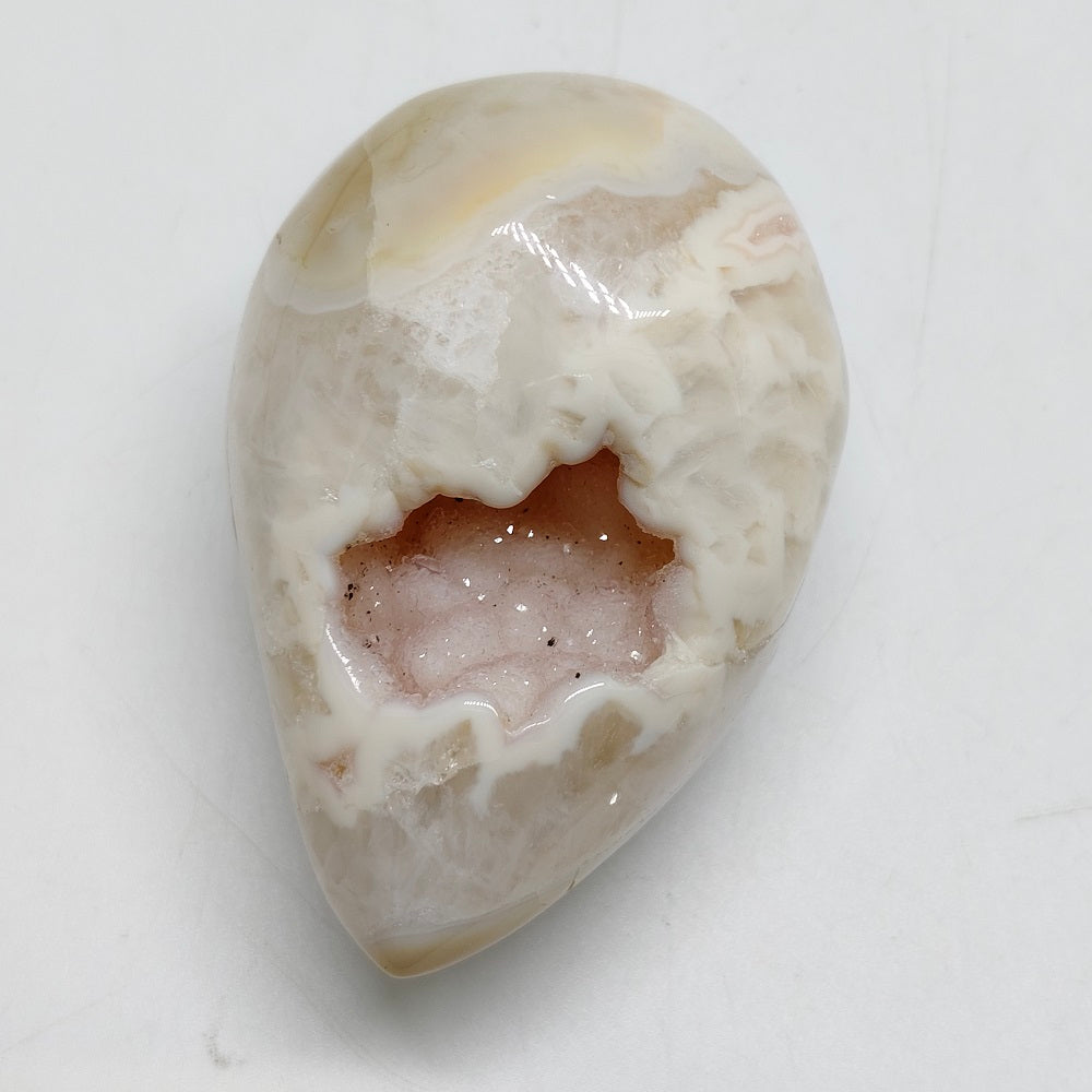 agate geode carving ornaments healing 139.3g