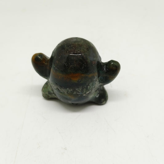 mossagate ghost carving ornaments healing 64g
