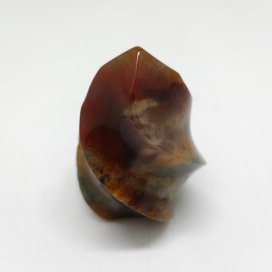 mossagate torch carving ornaments healing 94.2g